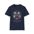North Stars Crest T‑Shirt — Animal Shield Graphic (Lion, Wolf, Owl, Raven)