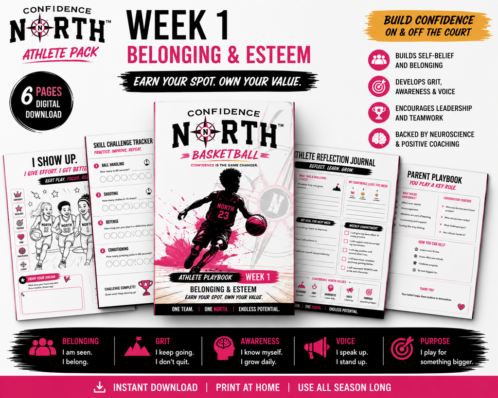 Confidence North™ | Athlete Activity Pack | Belonging & Esteem